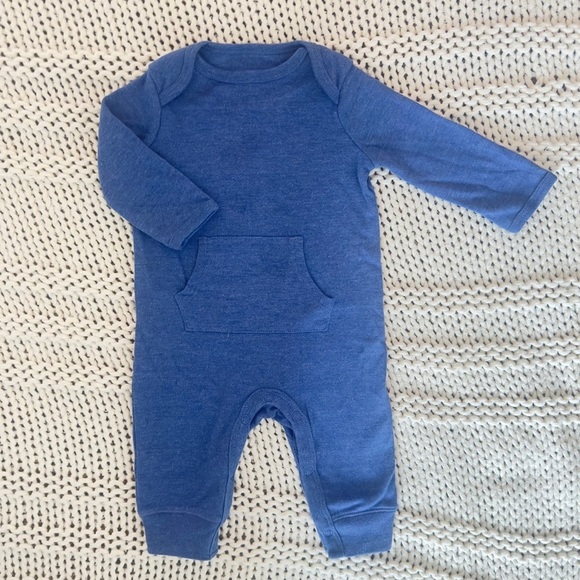 Cloud Island Unisex Baby Blue Romper 0-3 Months - Picture 1 of 5